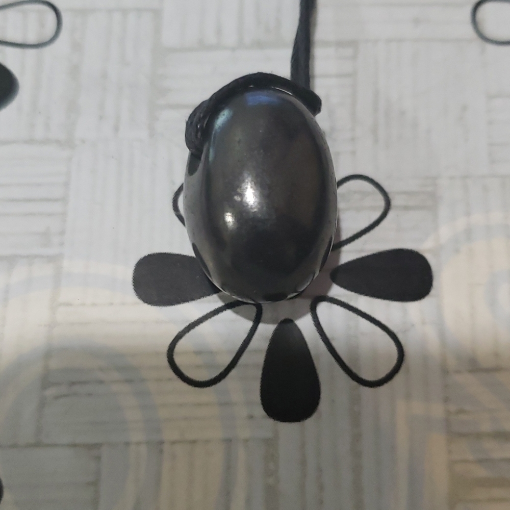 Drop Shungite Amulet  EMF Shield Genuine Mineral